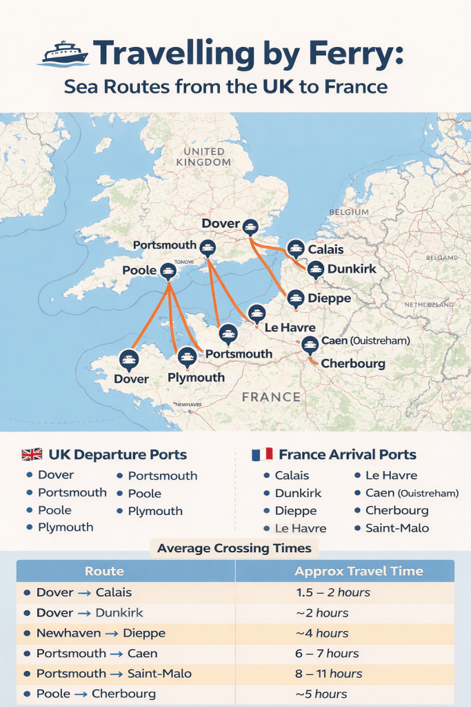 Travelling by Ferry Sea Route from UK to France!