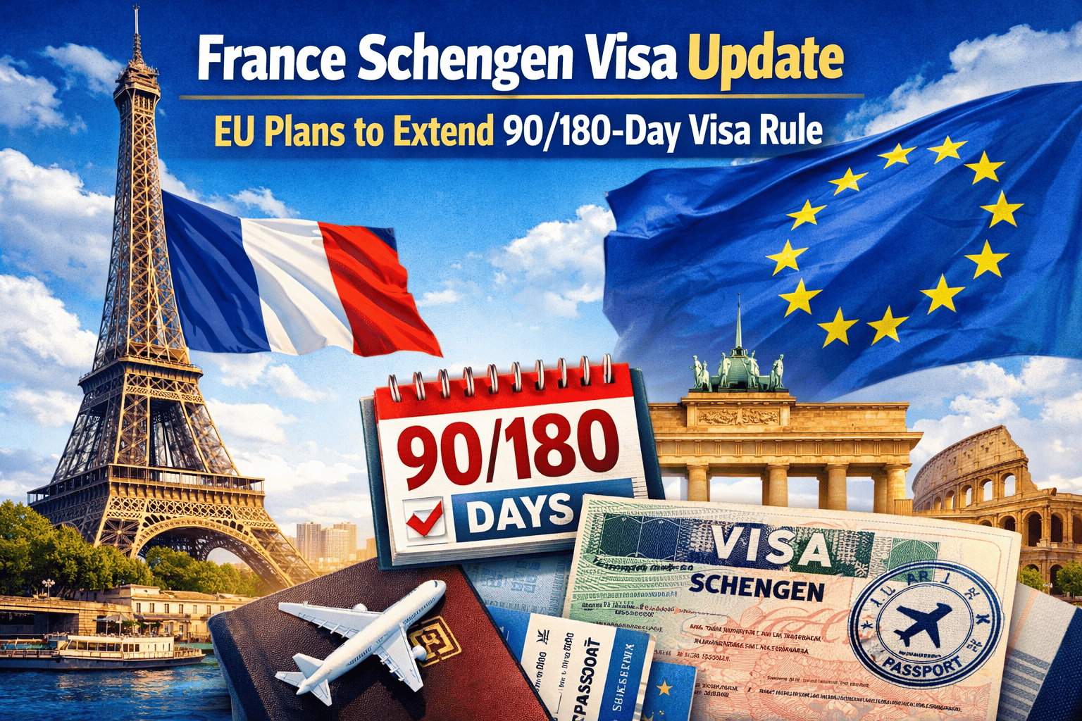 France Schengen Visa Update: EU Plans to Extend 90/180-Day Visa Rule for Travellers — Who Qualifies?