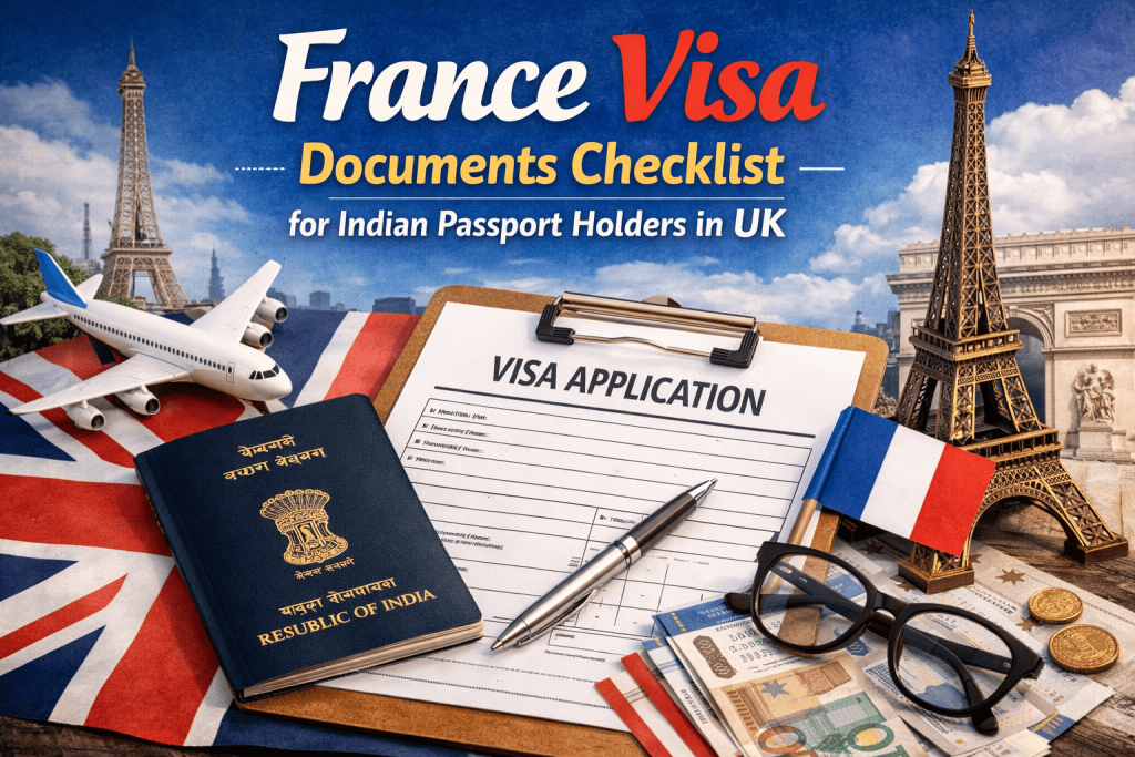 France Visa Documents Checklist for Indian Passport Holders in UK
