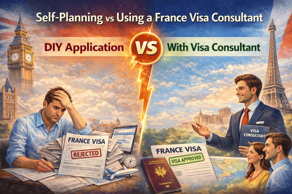Self-planning vs Using a France Visa Consultant
